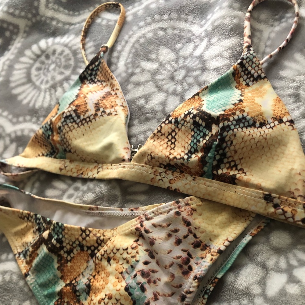 Snakeskin bikini